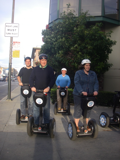 All abord the Segway's = the only way to travel