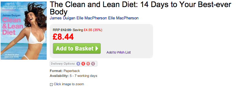 The Clean and Lean Diet 14 Days to Your Best-ever Body - from WHSmith.co.uk