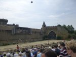 The start of the show at The secret of the lance at Puy du Fou